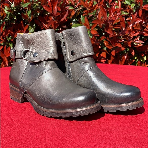 Jafa 492 Graphite Cuffed Ankle Boots Size 38 - Picture 8 of 10